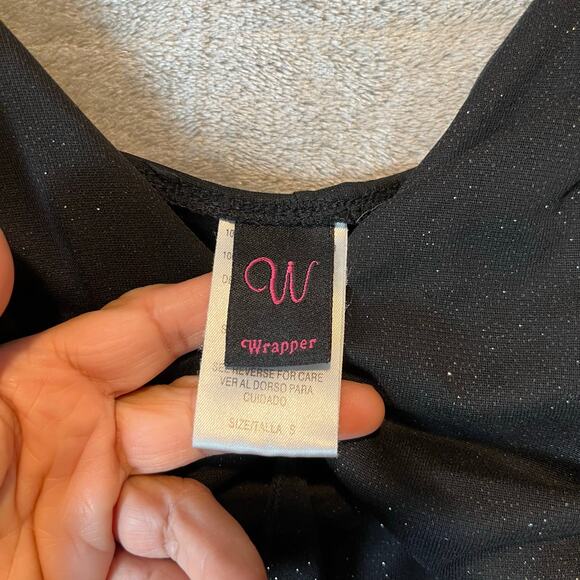 Y2K Vintage Handkerchief Hem Slip Dress Glitter Mesh Rhinestone‎ Fairy Grunge SM - Picture 6 of 7